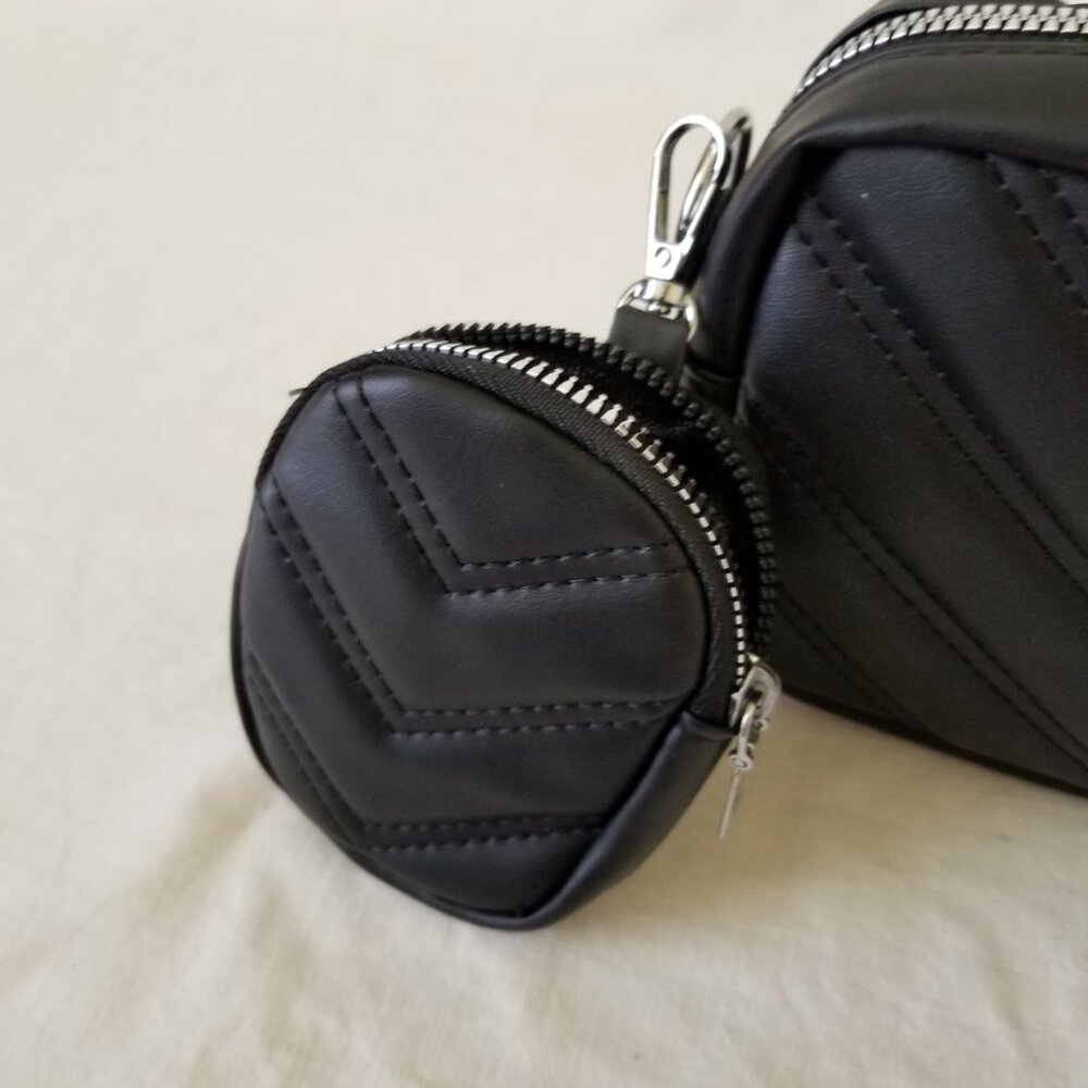 NEW! Small Vegan Leather Purse with Detachable Strap and Coin Pouch - Picture 8 of 14